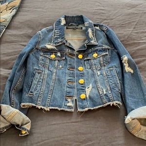 Veronica Beard distressed denim jacket